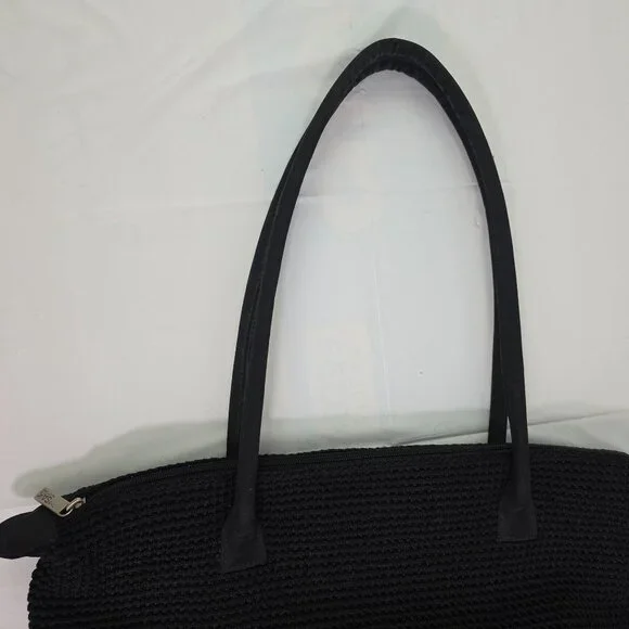 The SAK Elliot Lucca Collection Handback Black Crotchet Shoulder Bag Purse - Picture 14 of 15
